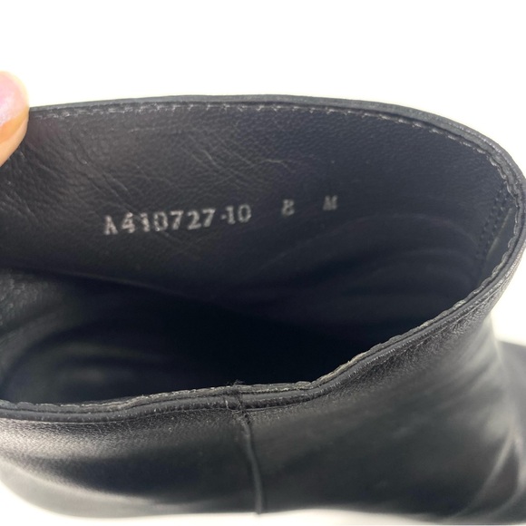 Stuart Weitzman Women's Bacari Leather High-Heel Black Booties - Picture 8 of 10